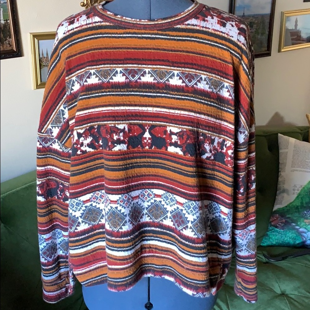 Zara Trafaluc Aztec pullover
